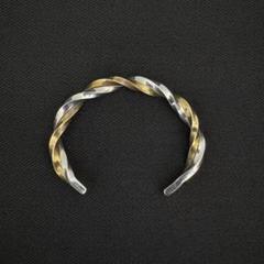 アカシックツリー バングル シルバー＆真鍮ツイストブレスレット アカシックツリー バングル シルバー＆真鍮ツイストブレスレット
