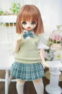 MH213 BJD 1/3 人形 ドール　用ウィッグ カツラ 耐熱 ハンドメイド