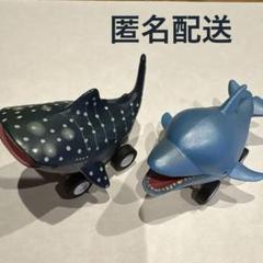 プルバックカー　ジンベエザメとイルカのサムネイル