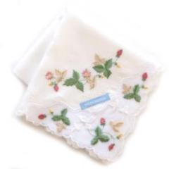 【新品】ウェッジウッド ワイルドストロベリー レースハンカチ