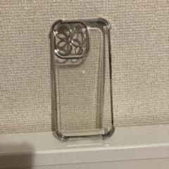 iPhone16pro用クリアケース シルバーフレーム