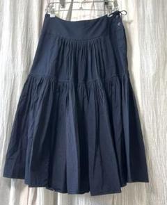 45rpm スカート ブラック インディゴ ギャザー 2 45R】スカート｜1977年創業、日本の服。丈夫で長持ち、気持ちの