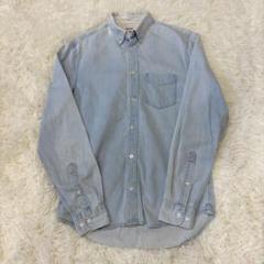 Acne studious デニムシャツ ブルー ボタンダウン ポケット 44