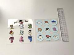 【SALE】クレヨンしんちゃん ハーフカプラ　防水シールセット　シロ　ワニ山さん