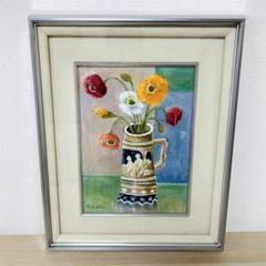 原 良次　【ポピー】　油彩　油絵　絵画 原 良次 【ポピー】 油彩 油絵 絵画 - メルカリ
