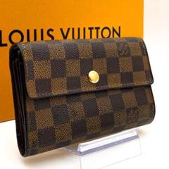 Louis Vuitton ダミエ・キャンバス 三つ折り財布 アレクサンドラ ルイヴィトン ダミエ ポルトフォイユ アレクサンドラ 3つ折り財布