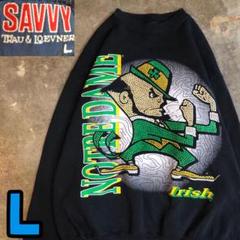 T2346 90's USA製 SAVVY NOTRE DAME 流行り 古着