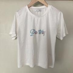 CECIL McBEE ストーン装飾半袖Tシャツ