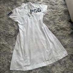 新品 PGG パーリーゲイツ ワンピース ハーフジップ ホワイト