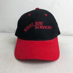 【USA古着】OTTO製 RIGHT ON SERVICES ツートンキャップ