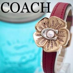 328【美品】COACH 箱付き レディース腕時計 ティーローズ ゴールド