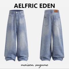 エルフリック・エデン フリンジウォッシュドジーンズ ◇Aelfric Eden◇ウォッシュド フリンジ ジーンズ 送料込