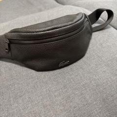 【美品】ラコステ　ボディバッグ　ウエストポーチ　シボ革 LACOSTE ウエストポーチ ウエストバッグ LCSTアンリミテッド