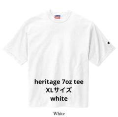 Champion heritage 7oz tee white XLサイズのサムネイル