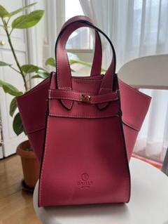 D.KELLY ピンク レザートートバッグ