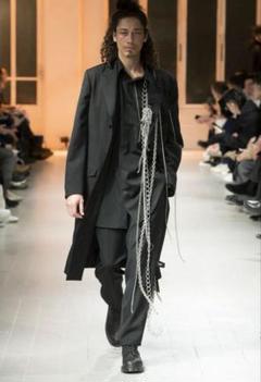 ヨウジヤマモト　2018aw パンツ yohji yamamoto - pour homme | 8本タックプリントP / パンツ