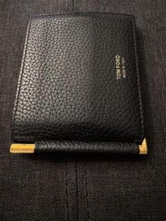 ⭐️極美品⭐️　トムフォード　マネークリップ　二つ折り財布　ブラック　レザー ⭐️極美品⭐️ トムフォード マネークリップ 二つ折り財布