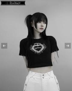 DimMoire ディムモアール piercing ミニ Tシャツ ブラック GP8tFngaoAA4CEj.jpg