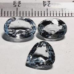 7823　天然アクアマリンか　天然トパーズ　まとめてセット