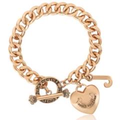 【ジャンク品】ジューシークチュール　ブレスレット　チャーム2点 ジャンク品】ジューシークチュールブレスレットチャーム2点
