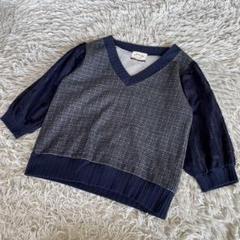 【新】doll up oops.ドールアップウップス/プリーツ×スウェット doll up oops ドールアップウップス コットンサマーニット バイ