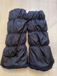 【新品】リバーシブルレッグウォーマー　ブラックのサムネイル