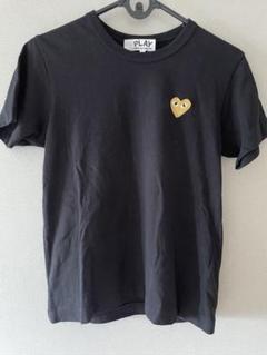 【Comme des Garcons】★男女兼用★ゴールドハート半袖Tシャツ PLAY COMME des GARCONS プレイ コムデギャルソン ゴールド