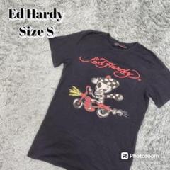 Ed Hardy 半袖Tシャツ カットソー スカルプリント エドハーディー