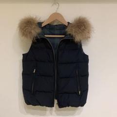 マッキントッシュ フィロソフィーMACKINTOSH PHILOSOPHY ツイードリバーシブルダウンベスト グレー黒38 【レディース】