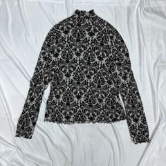 vintage damask high neck cut sew