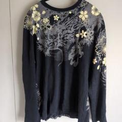 華鳥風月(風神雷神)刺繍ロンTシャツ
