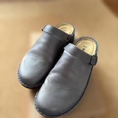 ★NAOTO ナオト センターシーム レザー グレー×ブラウン 24㎝ ☆NAOTO ナオト センターシーム レザー グレー×ブラウン 24