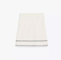 ZARA ステッチディテールミニニットスカート