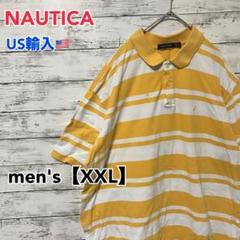 ●T337【US輸入】 ノーティカ ポロシャツ イエロー系 men's【XXL】