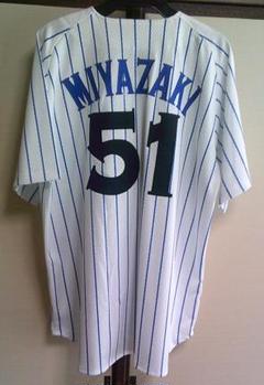 O復刻YB５１新品◇横浜DeNAベイスターズYOKOHAMA 　BAYSTARS復刻　ユニフォーム　豪華刺繍■宮﨑敏郎51番『GET THE FLAG! 2023』 プロ野球 新品M《横浜DeNAベイスターズ》宮崎51復刻ユニフォーム刺繍