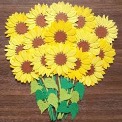 ひまわり クラフト236) カード アルバム パーツ ひまわり 向日葵 花