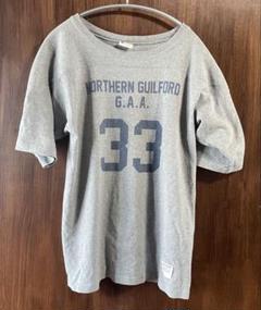 Champion HOLY CROSS 69 XL ランタグ　古着フットボールT Champion チャンピオン ランタグ 復刻 フットボール Tシャツ