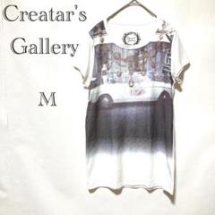 クリエイターギャラリー ビッグプリントTシャツ 【M】半袖 フォトラメ入 薄手