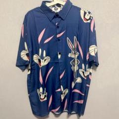 バニー BUNNY デザインメンズ 半袖 シャツ 柄シャツ 個性的 L XL