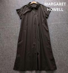 人気♡マーガレットハウエル ロングシャツワンピース プルオーバー フレア マキシ セール】 オーバーシャツワンピース （ロング・マキシ丈