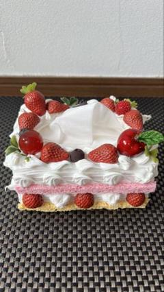 ♡いちごケーキのポケットティッシュケース　　かわいい