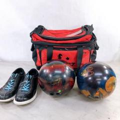 ボウリングセット　ボール12ポンド　シューズ23.5cm バック BB260 TRIPLE ROLLER BAG | ボウリングのことならサンブリッジ
