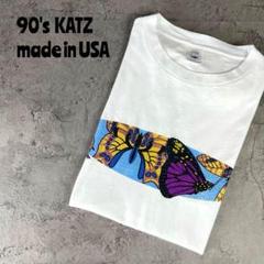 90's KATZ USA製　バタフライ　蝶々　個性派　ヴィンテージ Tシャツ