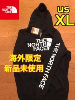 日本未発売!海外限定!ノースフェイスパーカー 袖ロゴ US XL