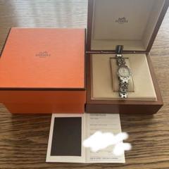 美品❤︎HERMES クリッパー❤︎ピンク腕時計箱付き エルメス クリッパー ダイバーズ クロノ ピンクシェル文字盤 CL2