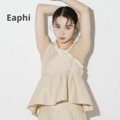 トップス eaphi flower jacquard peplum tops beige Eaphi flower jacquard peplum tops - メルカリ