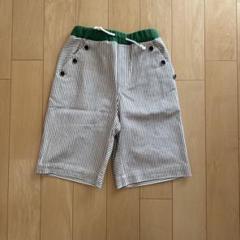 コムサフィユ　ストライプ ハーフパンツ 140-150新品　7/13まで値下げ