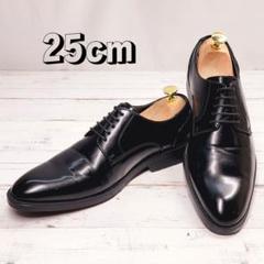 【美品】unpressure アンプレッシャー ビジネスシューズ 黒 25cm