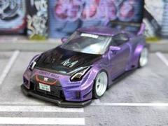 ホットウィールカスタム 日産 R35 LBWK マジョーラ✩深リム☆トミカ改造 ホットウィールカスタム 日産 R35 LBWK マジョーラ✩深リム