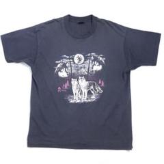 90s vintage 1991 狼 ウルフ プリント ヴィンテージ Tシャツ